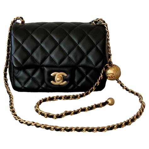 chanel black mini bag|chanel mini flap bag lambskin.